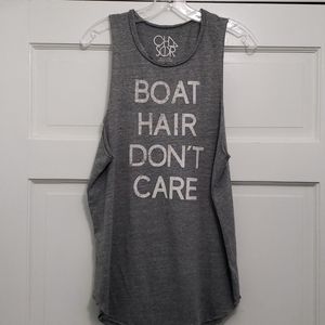 Chaser "Boat Hair Don't Care" Women's Tank